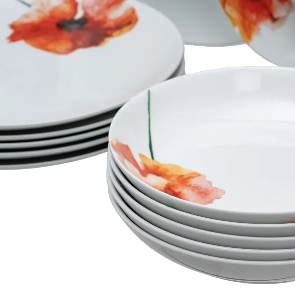 Māla trauki Balts Daudzkrāsains Porcelāns Magone 1 cm 37 x 23 x 30 cm 18 Daudzums