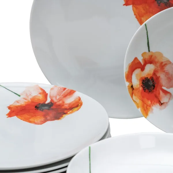 Māla trauki Balts Daudzkrāsains Porcelāns Magone 1 cm 37 x 23 x 30 cm 18 Daudzums