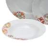 Tableware Burgundy Mustard Porcelain 1 cm 37 x 23 x 30 cm 18 Pieces