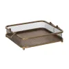 Snack tray Golden Iron 40 x 40 x 10 cm