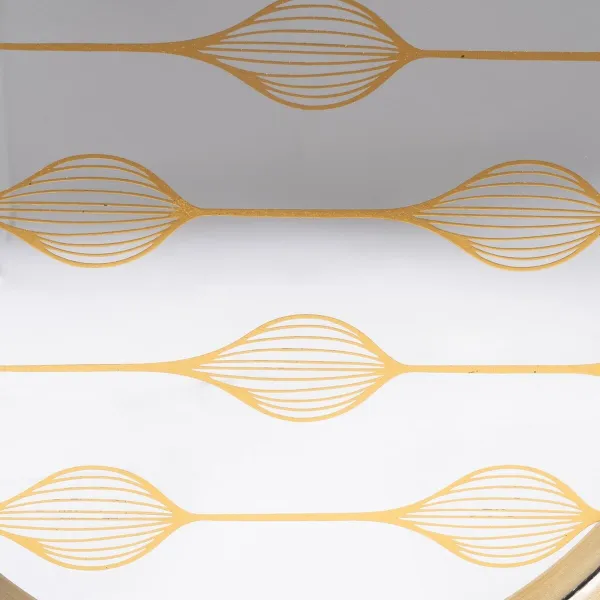 Užkandžių dėklas Auksinis PVC Stiklas 42 x 42 x 4,2 cm (2 vnt.)