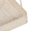 Tray White Bamboo Rattan 45 x 34 x 13 cm (2 Units)
