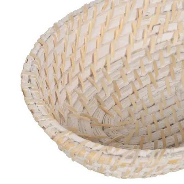 Padėklas Balta Bambukas Rotangas 29 x 22 x 7 cm (2 vnt.)