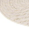 Table Mat White Bamboo Rattan 40 x 30 x 0,5 cm
