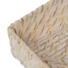 Paperiteline Valkoinen Bambu Rottinki 18 x 18 x 6 cm