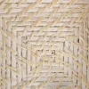 Napkin holder White Bamboo Rattan 18 x 18 x 6 cm