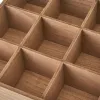 Infūziju Kaste Dabisks Stikls Ciedra Koks MDF 24 x 24 x 8 cm