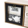 Box for Infusions Multicolour Wood Cloth Iron Polyresin MDF Wood 40 x 11 x 15 cm