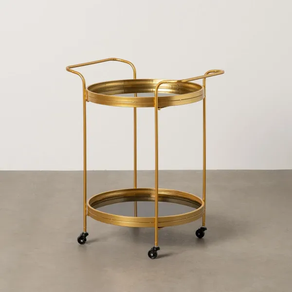Serving trolley Golden 65 x 50 x 75,5 cm