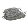 Tarjotinsetti Harmaa Rauta 49,5 x 31 x 5,5 cm (2 osaa)