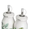Öljy- ja viinietikkasetti GREENS Valkoinen Vihreä Puu Kivitavara 210 ml 21 x 8,5 x 18 cm 4 Kappaletta