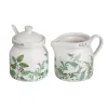 Piena un cukura trauks GREENS Balts Zaļš Keramika 250 ml 18,5 x 9 x 10 cm