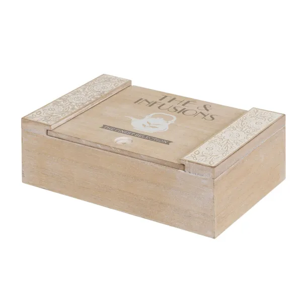 Haudukelaatikko Valkoinen Luonnollinen Puu MDF 24 x 16 x 7,5 cm