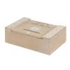 Dėžutė arbatai Balta Natūralus Medžio MDF 24 x 16 x 7,5 cm