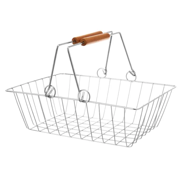 Vegetable trolley Silver Iron 28 x 26 x 78 cm