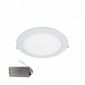 STELLAR LED PANEL ROUND RECESSED MOUNT 18W 4000K+ EMERGENCY KIT