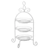 Fruit Bowl White Transparent Crystal 21 x 21 x 32 cm