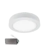 STELLAR LED PANEL ROUND SURFACE MOUNT 24W 2700K+EMERGENCY KIT