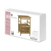 Vegetable trolley Natural Metal Bamboo 60 x 36 x 80 cm