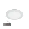 STELLAR LED PANEL ROUND RECESSED MOUNT 24W 2700K+ EMERGENCY KIT