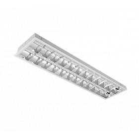 LIGHTING FIXTURE LENA-V WITH LED TUBE(1200MM) 2X18W 4000K RECESSED MOUNTING 1195/295 TYPE V