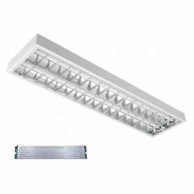 LENA-V WITH LED (1200MM) 2X18W 4000K RECESSED MOUNTING 1195X295mm WITH BLOCK