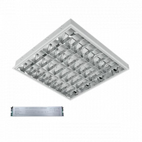 LENA-V WITH LED (600MM) 4X9W 6400K RECESSED MOUNTING 595X595mm WITH BLOCK