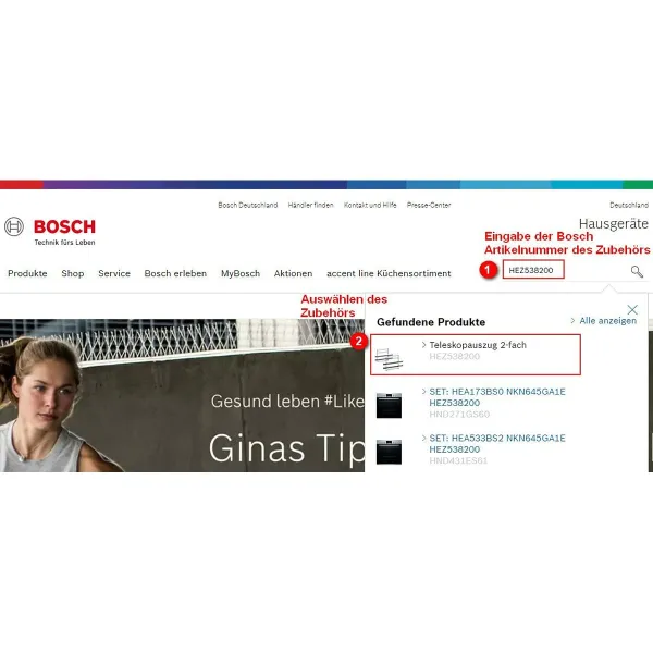 Grille BOSCH HEZ538000