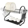 Draining Rack for Kitchen Sink Feel Maestro MR-1025-43 Black