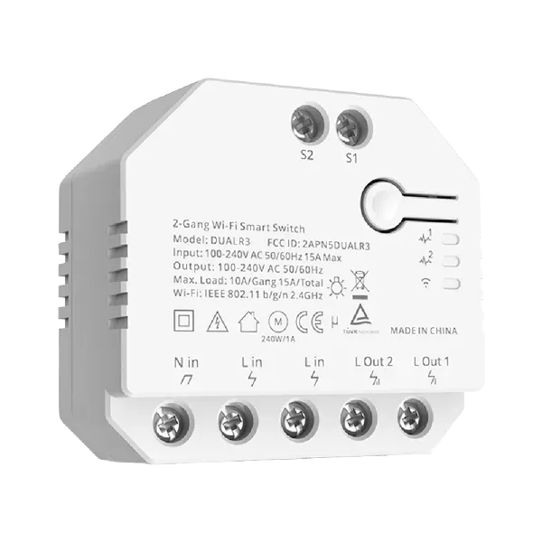 DUALR3-195009 2-GANG WI-FI SMART SWITCH