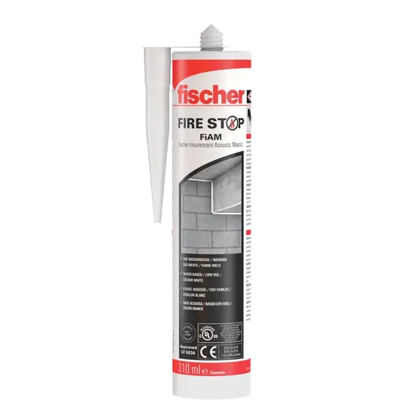 FISCHER FIАМ 310 INTUMESCENT ACOUSTIC MASTIC 310ml
