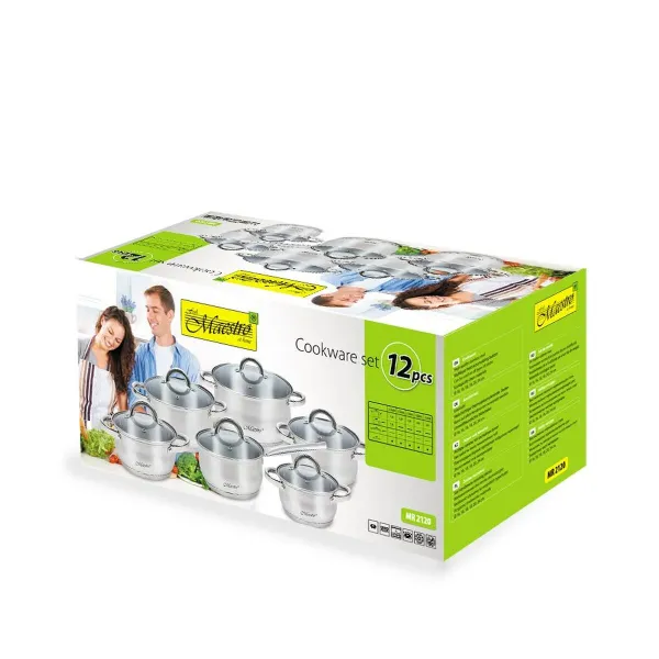 Elementai virtuvei Feel Maestro MR-2120 Sidabras Plienas 12 Dalys
