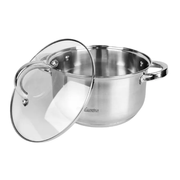 Cookware Feel Maestro MR-2120 Silver Steel 12 Pieces