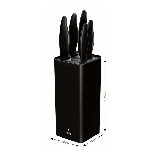 Set of Kitchen Knives and Stand Smile