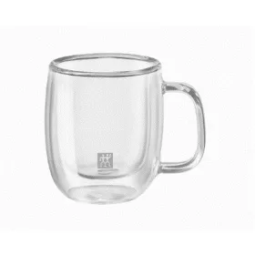 Komplekts ar 2 kafijas tasēm Zwilling 39500-110 Borosilikāta glāze 80 ml Caurspīdīgs 2 Daudzums (2 gb.)