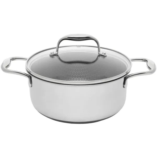 Casserole with Lid Kohersen 71103 Silver Stainless steel Aluminium Ø 20 cm 2,8 L