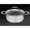 Casserole with Lid Kohersen 71103 Silver Stainless steel Aluminium Ø 20 cm 2,8 L