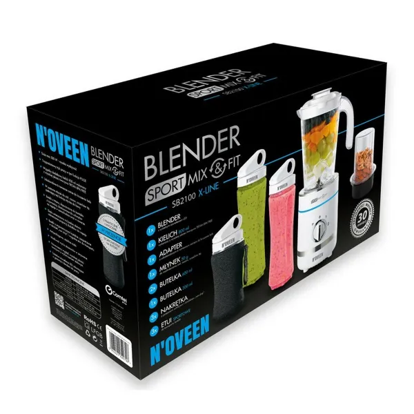 Blenderis-Krūze N'oveen SB2100 Balts 500 W 800 ml