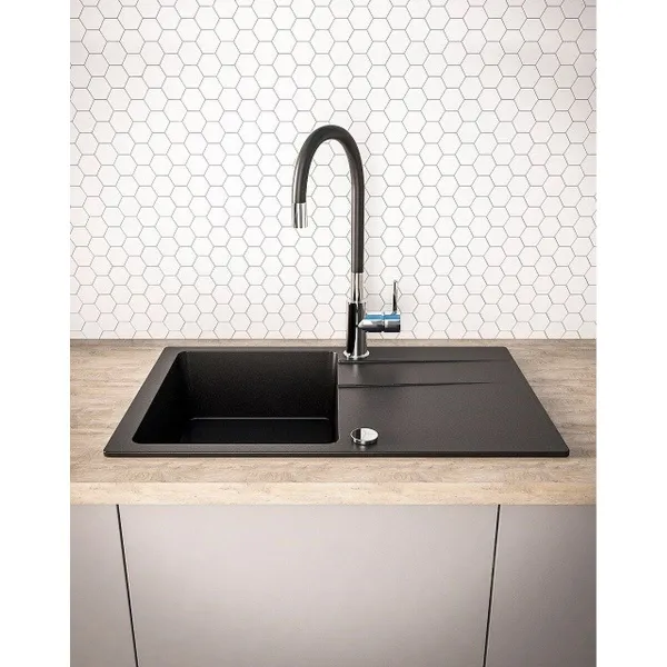 Раковина с одной мойкой Maidsinks 070 242 101LC Чёрный