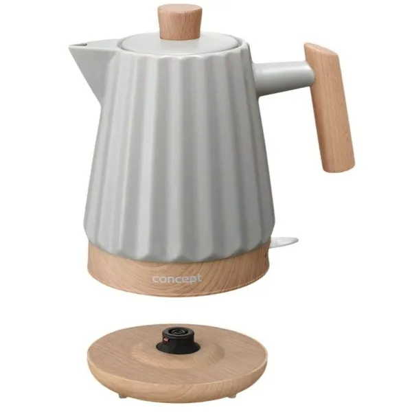 Virdulys Concept RK0091 Šviesiai pilka Keraminis 1500 W 1,5 L