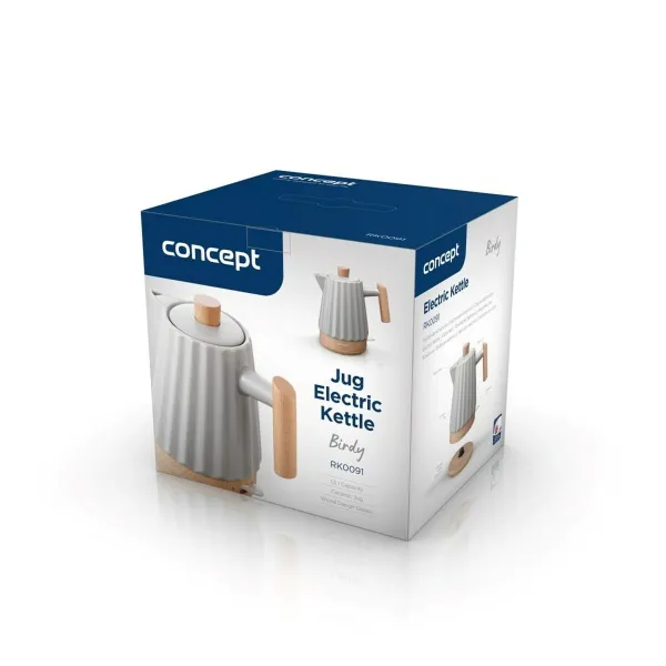 Kettle Concept RK0091 Light grey Ceramic 1500 W 1,5 L