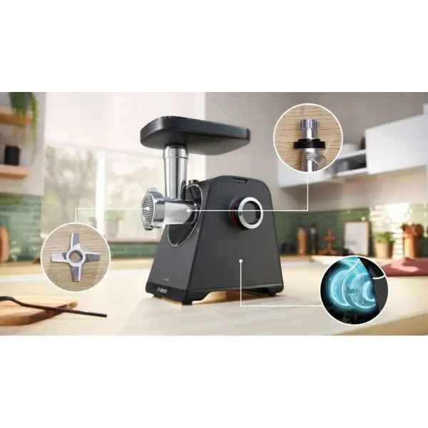 Mincer BOSCH MFWS440B Black Silver Plastic 1900 W 2,5 Kg/min