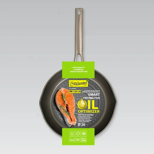 Keptuvė Feel Maestro MR-1202-20 Juoda Metalinis Aliuminis Ø 26 cm