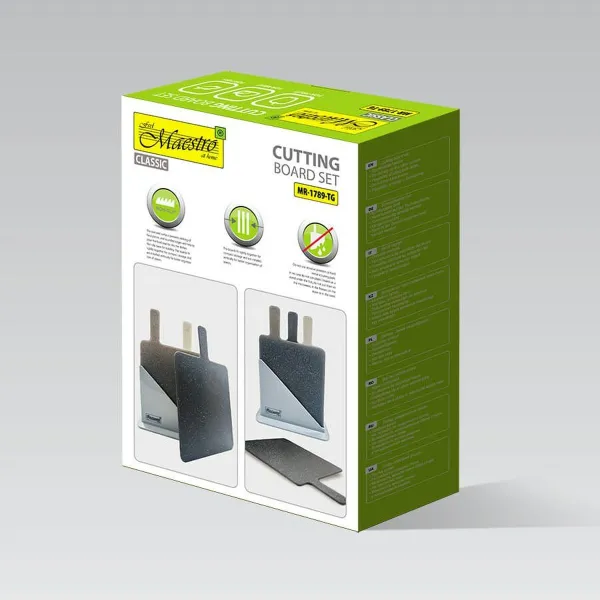 Set of Kitchen Knives and Stand Feel Maestro MR-1789TG
