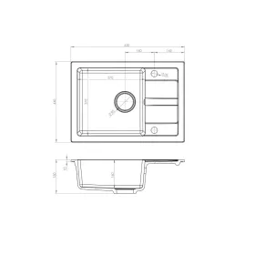 Viendaļīga izlietne Maidsinks 070 242 101FB