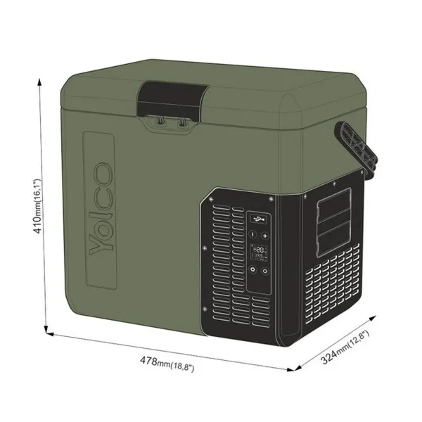 Mini Fridge Yolco ET18 Green 45 W 17 L