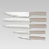 Set of Kitchen Knives and Stand Feel Maestro MR-1412-BEIGE