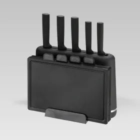 Set of Kitchen Knives and Stand Feel Maestro MR-1412-BLACK