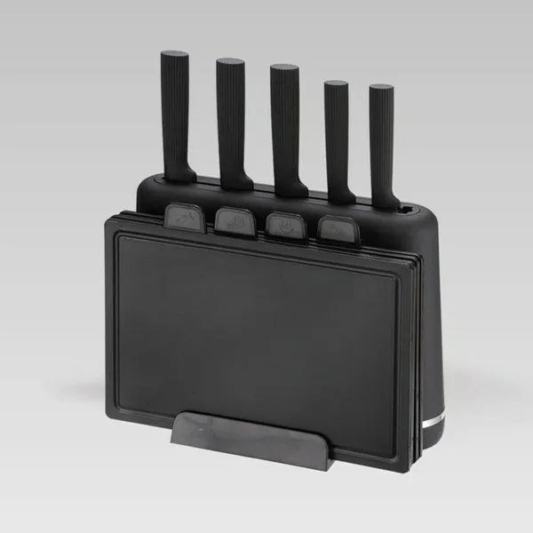 Set of Kitchen Knives and Stand Feel Maestro MR-1412-BLACK