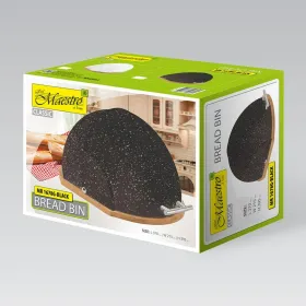 Leipäkori Feel Maestro MR-1678G-BLACK Valkoinen Musta Puu Puu, bambu Muovinen (1 osaa)